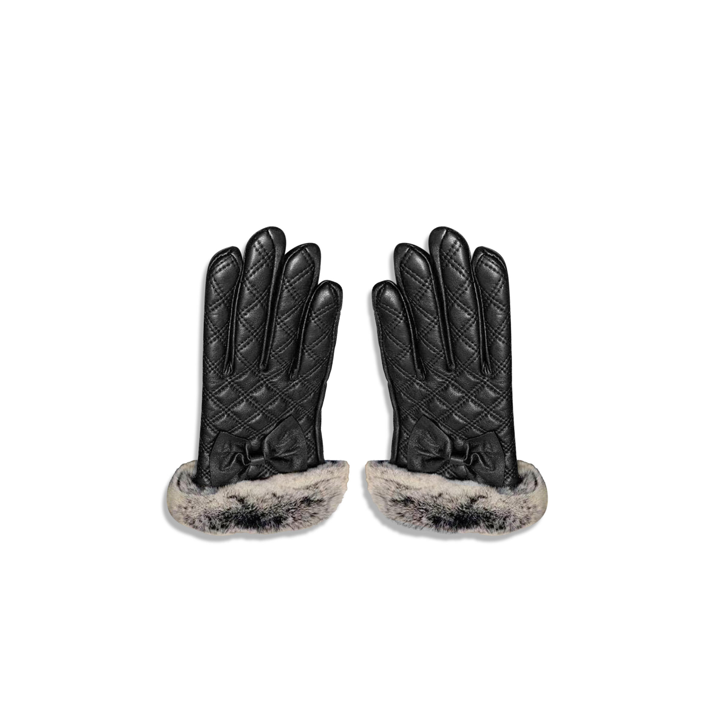 CHANEL QUILTED LEATHER GLOVES 311453